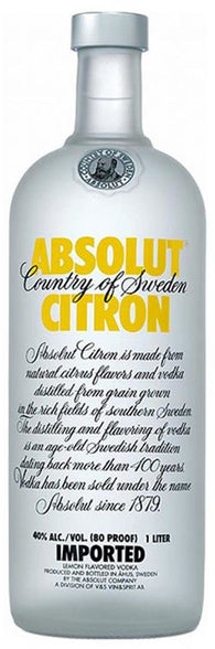 Absolut Citron 40% Ltr